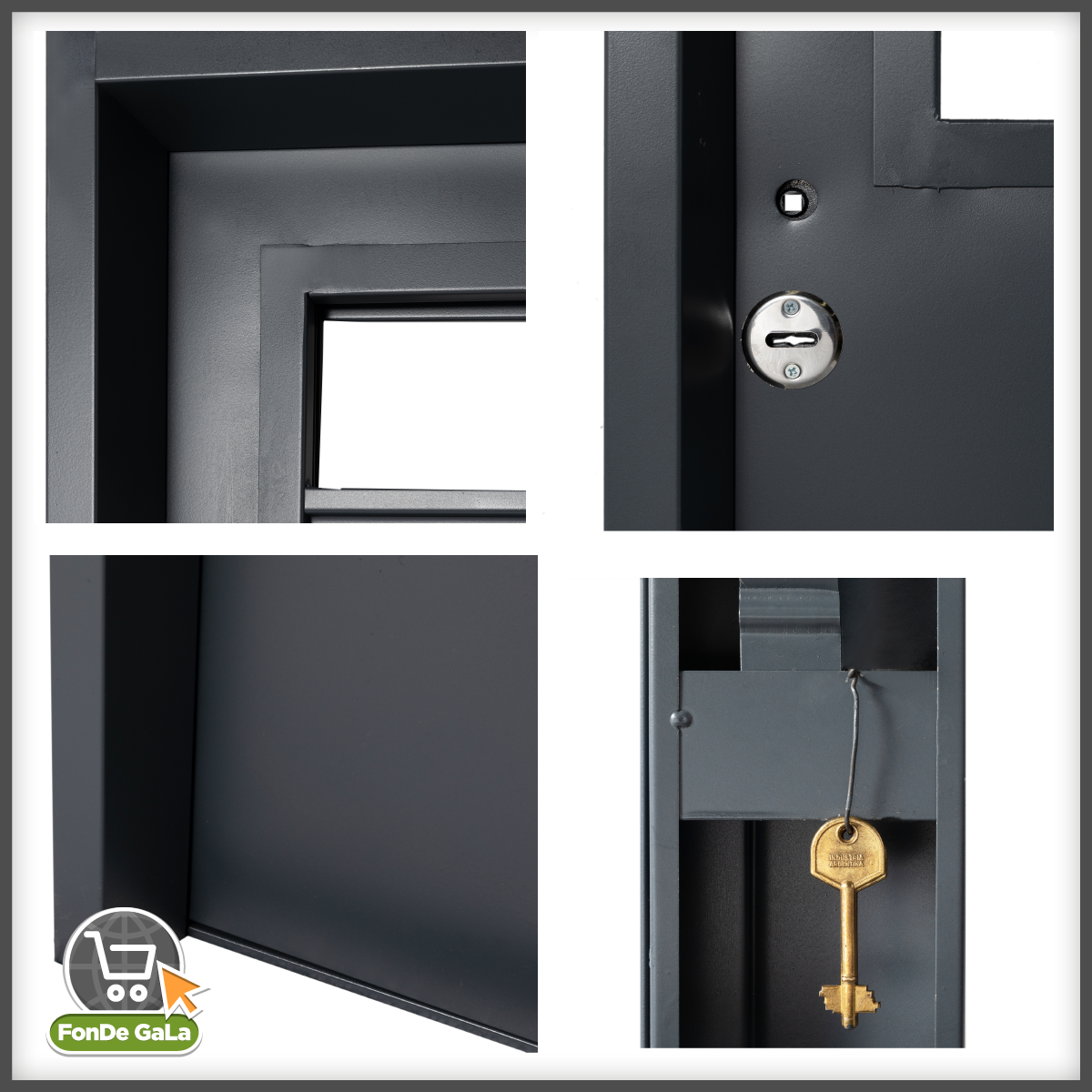 Puerta 70 x 200 Para Cocina De Chapa Inyectada 1/2 Reja Postigo Abrir D - Imagen 3