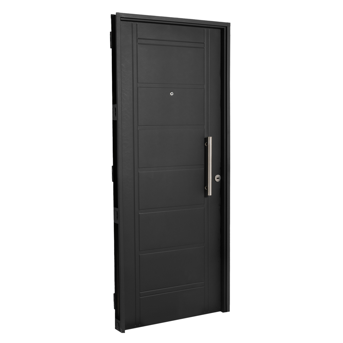 Puerta De Chapa Inyectada Para Exterior 80x2 Barral 40 Cm D