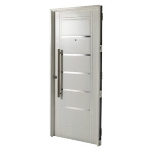 Puerta De Chapa Inyectada Doble 80x2 Apliques Y Barral 75cm A