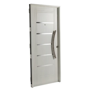 Puerta Inyectada Doble Chapa 80x2 Barral Aluminio Curvo 75cm B