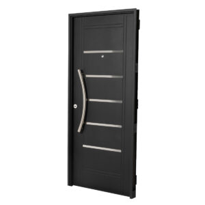 Puerta Inyectada Doble Chapa 80x2 Barral Aluminio Curvo 75cm C