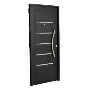 Puerta Inyectada Doble Chapa 80x2 Barral Aluminio Curvo 75cm D