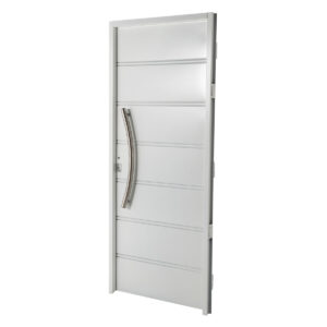 Puerta De Chapa Simple 80x200 Barral Curvo 75 Cm Acero Inoxidable
