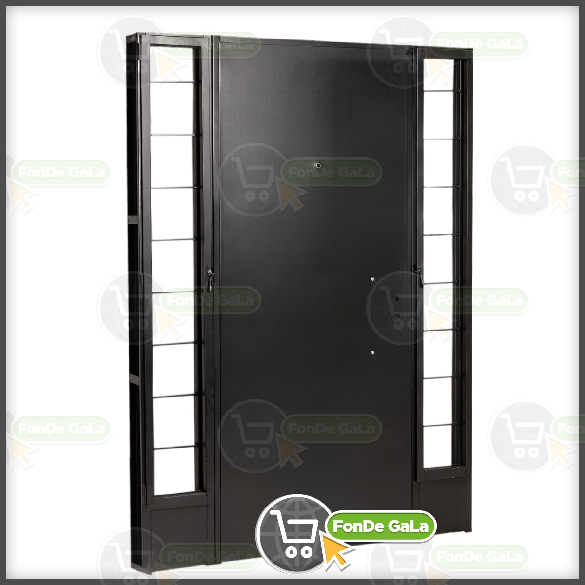 Puerta Ventana c/2 Rajas Later Doble Chapa Iny Postigo Abrir C - Imagen 2