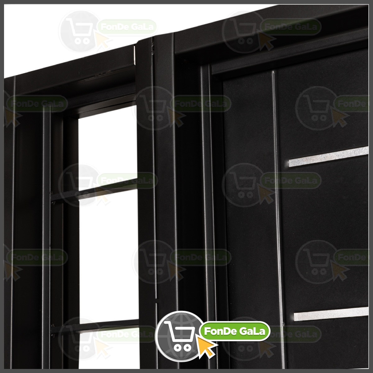 Puerta Ventana c/2 Rajas Later Doble Chapa Iny Postigo Abrir C - Imagen 5