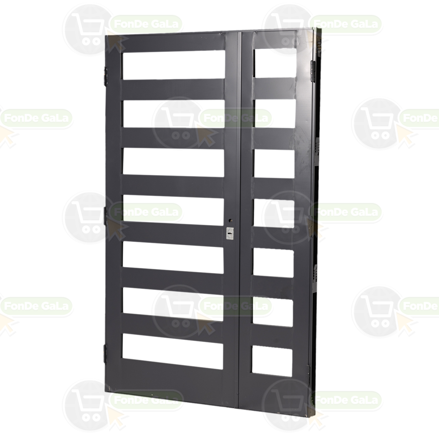 Doble Puerta Vidriada Pesada Doble Chapa 120X2 Patio Cocina A - Imagen 2