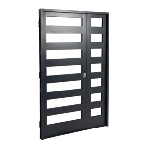 Doble Puerta Vidriada Pesada Doble Chapa 120X2 Patio Cocina B