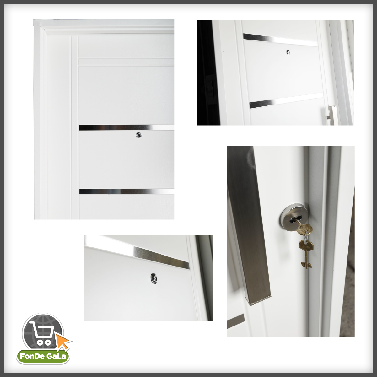 Puerta Doble Chapa Inyectada Barral Rectangular 75Cm A - Imagen 5